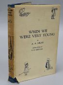 Milne, Alan Alexander - When We Were Very Young, 6th edition 8 vo, original cloth, with dj,