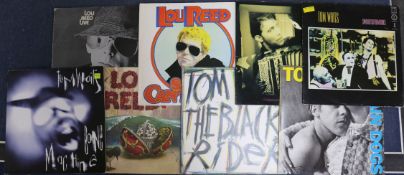Eight Tom Waits / Lou Reed vinyl LPs; The Black Rider, Franks Wild Years, Raindogs, Swordfish