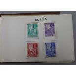 The Victory stamp album of George V, mounted mint commonwealth issues and 4 other albums