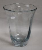 A large 20th century glass vase