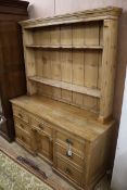 A pine dresser W.146cm