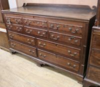 A large chest of ten drawers W.170cm