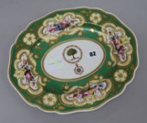 A Chamberlain's Worcester oval dish length 30cm