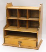 An Art and Crafts stationery cabinet 48 x 43cm