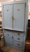 A vintage kitchen cupboard W.105cm