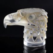 Tête d'Aigle/Eagles Head. A glass mascot by René Lalique, introduced on 14/3/1928, No.1138 in