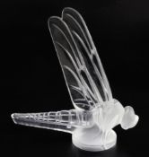 Grande Libellule/Large Dragonfly. A glass mascot by René Lalique, introduced on 23/5/1928, No.