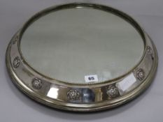 A silver plated cake plateau diameter 43cm