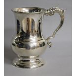 A George V silver baluster mug, A.L. Davenport, London, 1934, 14.3cm, 12 oz.