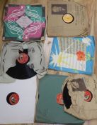 A large quantity of 78 records some in good condition original cases