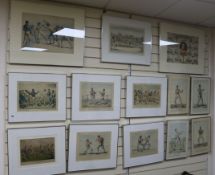 A collection of thirteen assorted 19th century and later prints relating to boxing