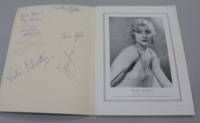 A 1950 The Star Ball Ballroom Championships programme signed by dancers and judges