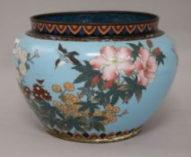 A Japanese cloisonne bowl height 18cm
