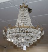 A five tier chandelier