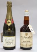 1973 Bollinger Brut Vintage Champagne and John Haig & Co Gold Label Whisky circa 1950 (2 bottles)