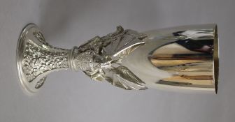A 1980's Aurum silver goblet commemorating the wedding of Prince Charles & Lady Diana, Hector