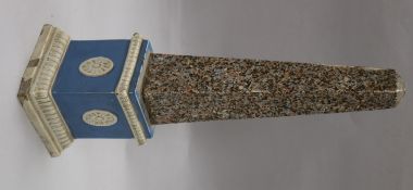 A Ralph Wood style pearlware obelisk height 37.5cm