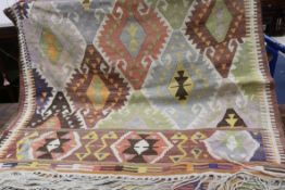 A Turkish kelim rug 250 x 150cm