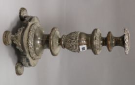 A plated candlestick