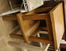 A pair of oak lamp tables W.60cm