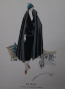 A folio of assorted French fashion plates and book illustrations, c.1920