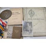 Two WWI groups of three3 medals and a death plaque to William Berwick, Royal Berkshire Regiment