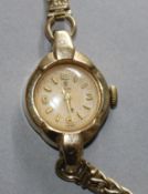 A ladies 9ct gold Tudor by Rolex wrist watch, boxed