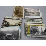 A quantity of postcards