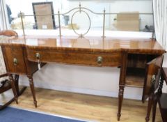 A Regency mahogany sideboard W.198cm