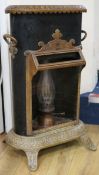 A French cast iron stove height 68cm