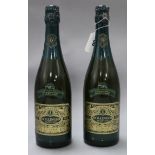 Two bottles of Bollinger Tradition champagne 1973 shipped to celebrate the marriage of HRH Prince