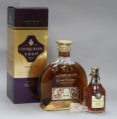 Two bottles of cognac -VIP XO Frapin 70cl., Courvoisier Artisan Edition Triple oak, 1 litre and a