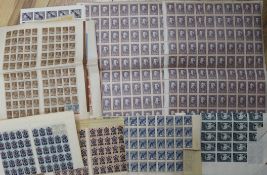 An interesting accumulation of stamps in a tin trunk, including Yugoslavia and Russia in mint