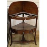 A mahogany washstand W.70cm