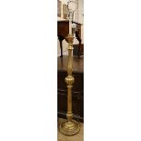 A giltwood standard lamp W. of base approx. 30cm