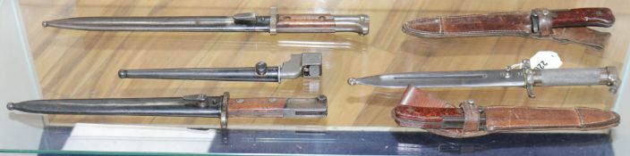 Six bayonets longest 44.5cm