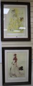 Raymond Hughes, two limited edition prints, costume designs, signed in pencil, 51 x 35cm