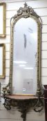 A Victorian girandole mirror W. approx. 52cm