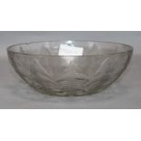 A Lalique bowl diameter 24cm