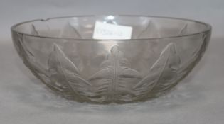 A Lalique bowl diameter 24cm