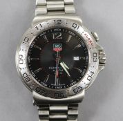 A gentleman's steel Tag Heuer Formula 1 Alarm 200m wristwatch