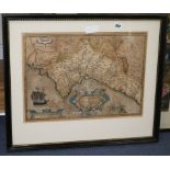 1584 Map Valentiae Regni Olim Contestanorum Si Ptg Lemaeo Edetanorum Si Plinio Credimus typus