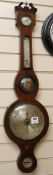 A mahogany wheel barometer W.26cm