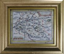 Three small antiquarian maps and a collection of small 19th century and later prints, loose and