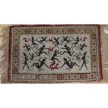 A Victorian needlepoint woven with demons 54 x 87cm