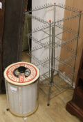 A Dewhurst's Sylko thread display unit and a wirework display stand