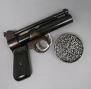 A Webley 'Junior' .177 air pistol in original box