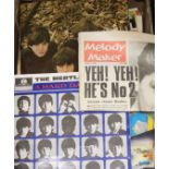 Beatles for Sale and A Hard Day's Night, plus a collection of Beatles ephemera, scrap books, etc.