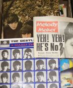 Beatles for Sale and A Hard Day's Night, plus a collection of Beatles ephemera, scrap books, etc.