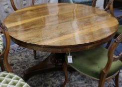 A Victorian rosewood centre table W.119cm